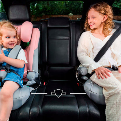 Kinderkraft vaikiška automobilinė kėdutė 76-150 cm 9-36 kg I-COMFY i-Size Rožinė