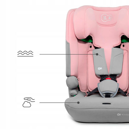 Kinderkraft vaikiška automobilinė kėdutė 76-150 cm 9-36 kg I-COMFY i-Size Rožinė
