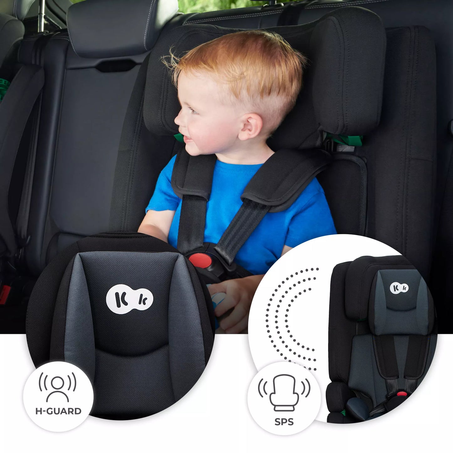 Kinderkraft Automobilinė kėdutė 76-150 cm 9-36 kg ISOFIX SAFETY-FIX i-Size