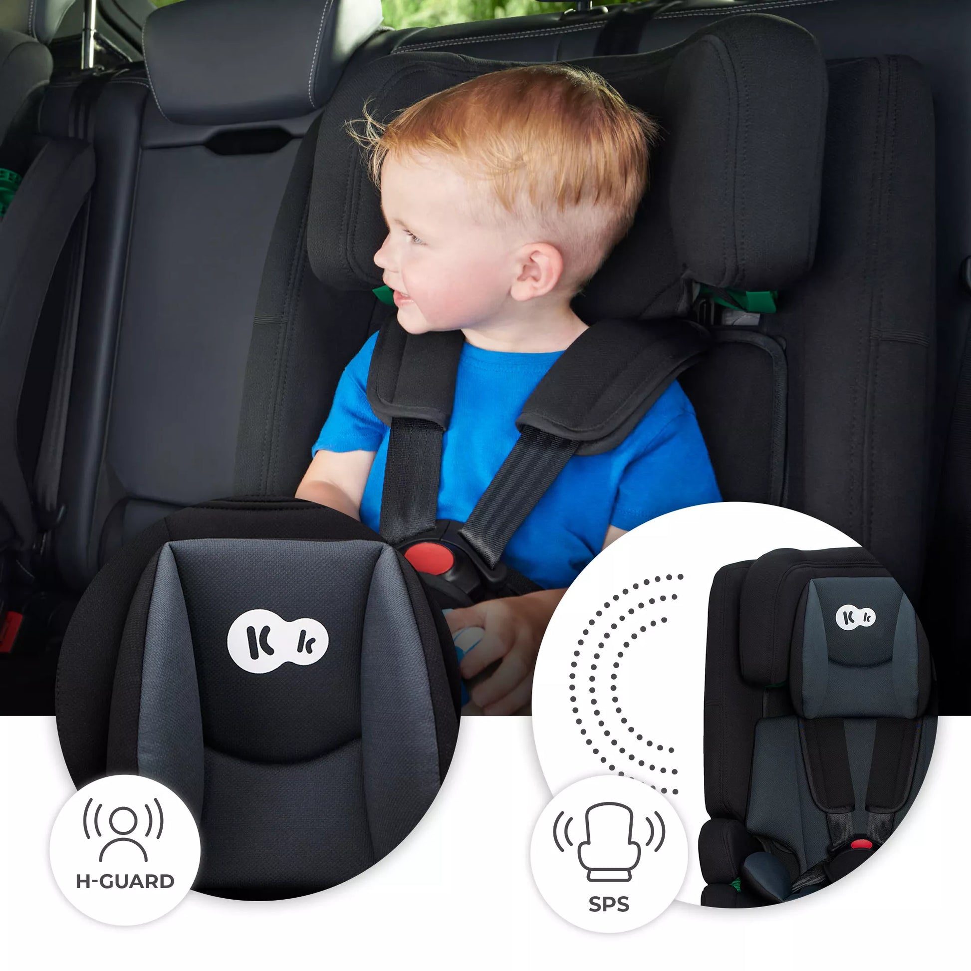 Kinderkraft Automobilinė kėdutė 76-150 cm 9-36 kg ISOFIX SAFETY-FIX i-Size