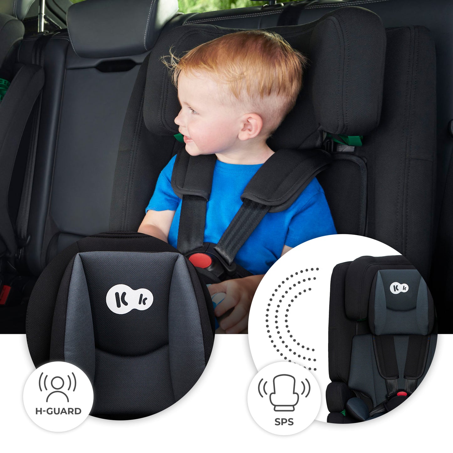 Kinderkraft Automobilinė kėdutė 76-150 cm 9-36 kg ISOFIX SAFETY-FIX i-Size