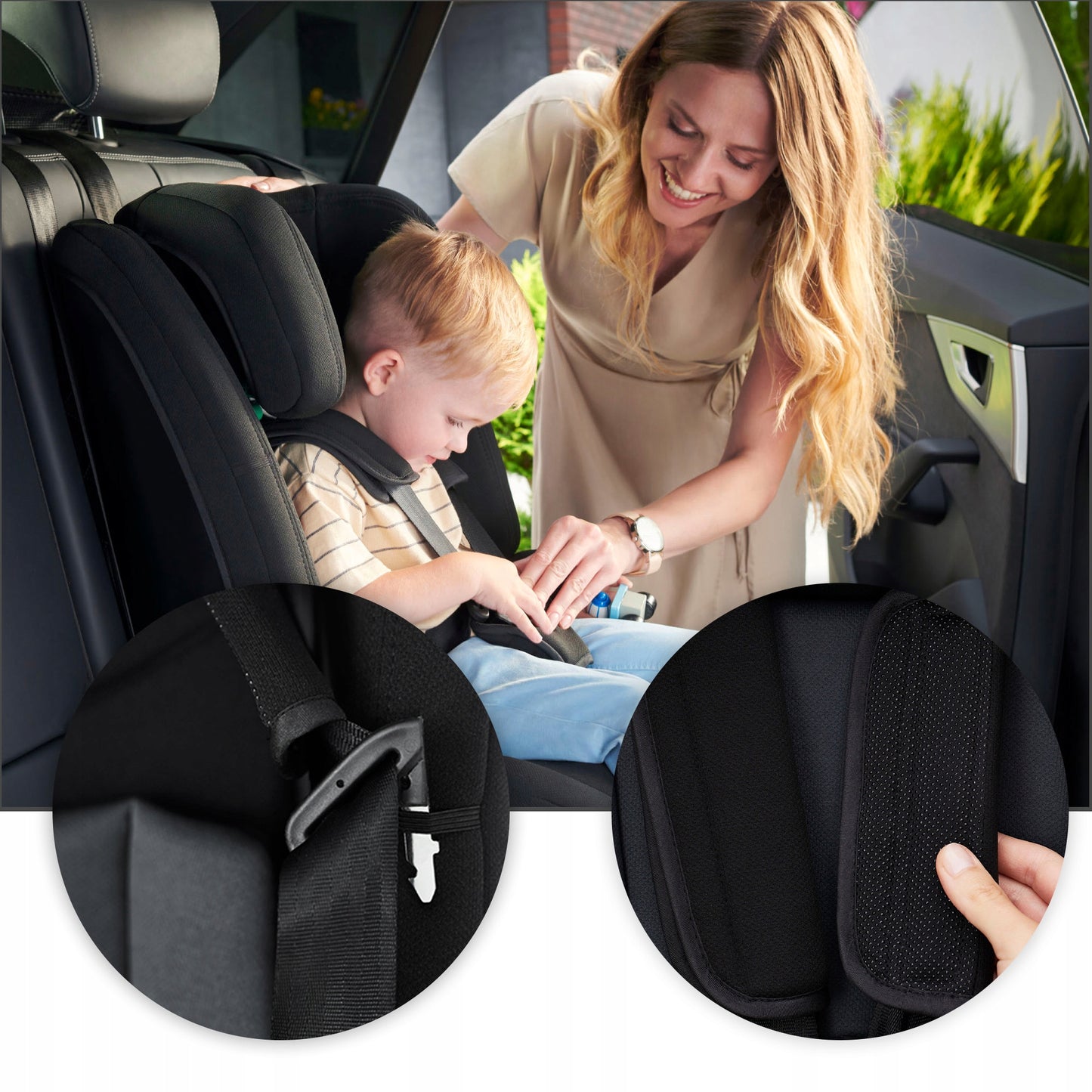 Kinderkraft Automobilinė kėdutė 76-150 cm 9-36 kg ISOFIX SAFETY-FIX i-Size