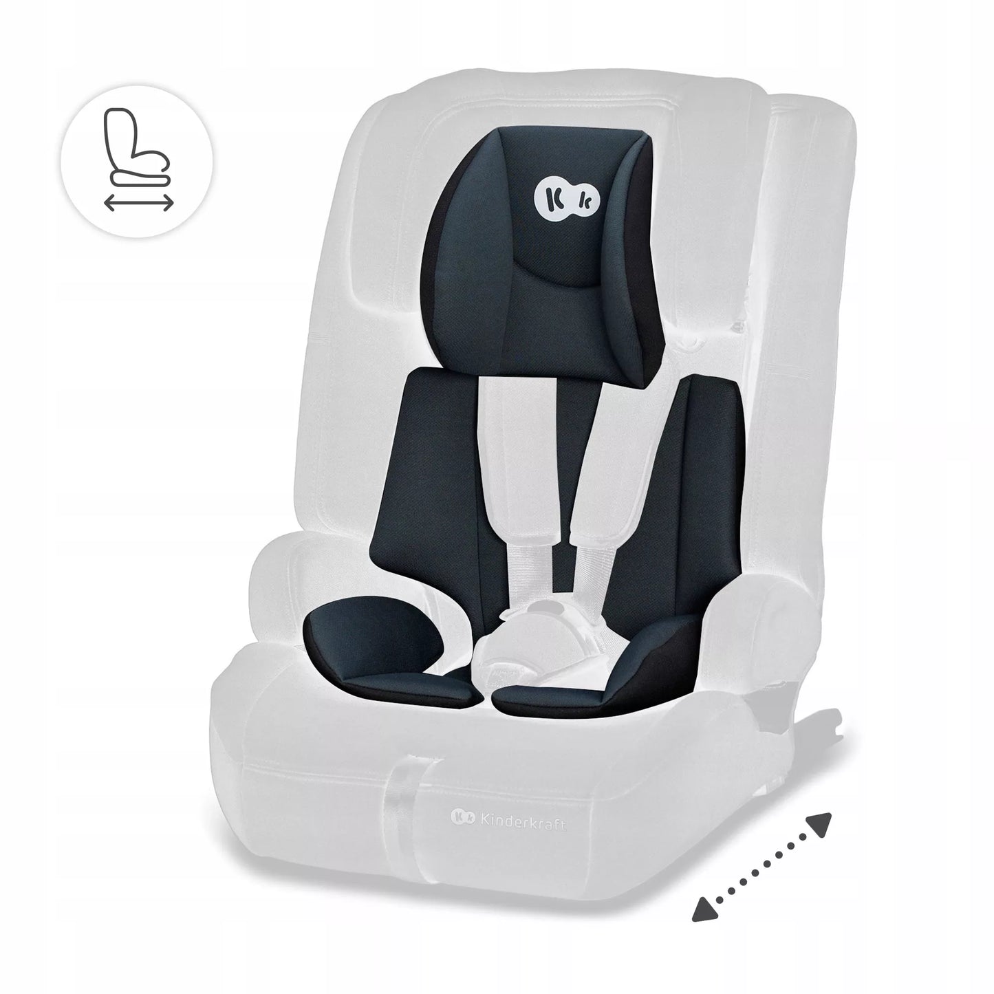Kinderkraft Automobilinė kėdutė 76-150 cm 9-36 kg ISOFIX SAFETY-FIX i-Size