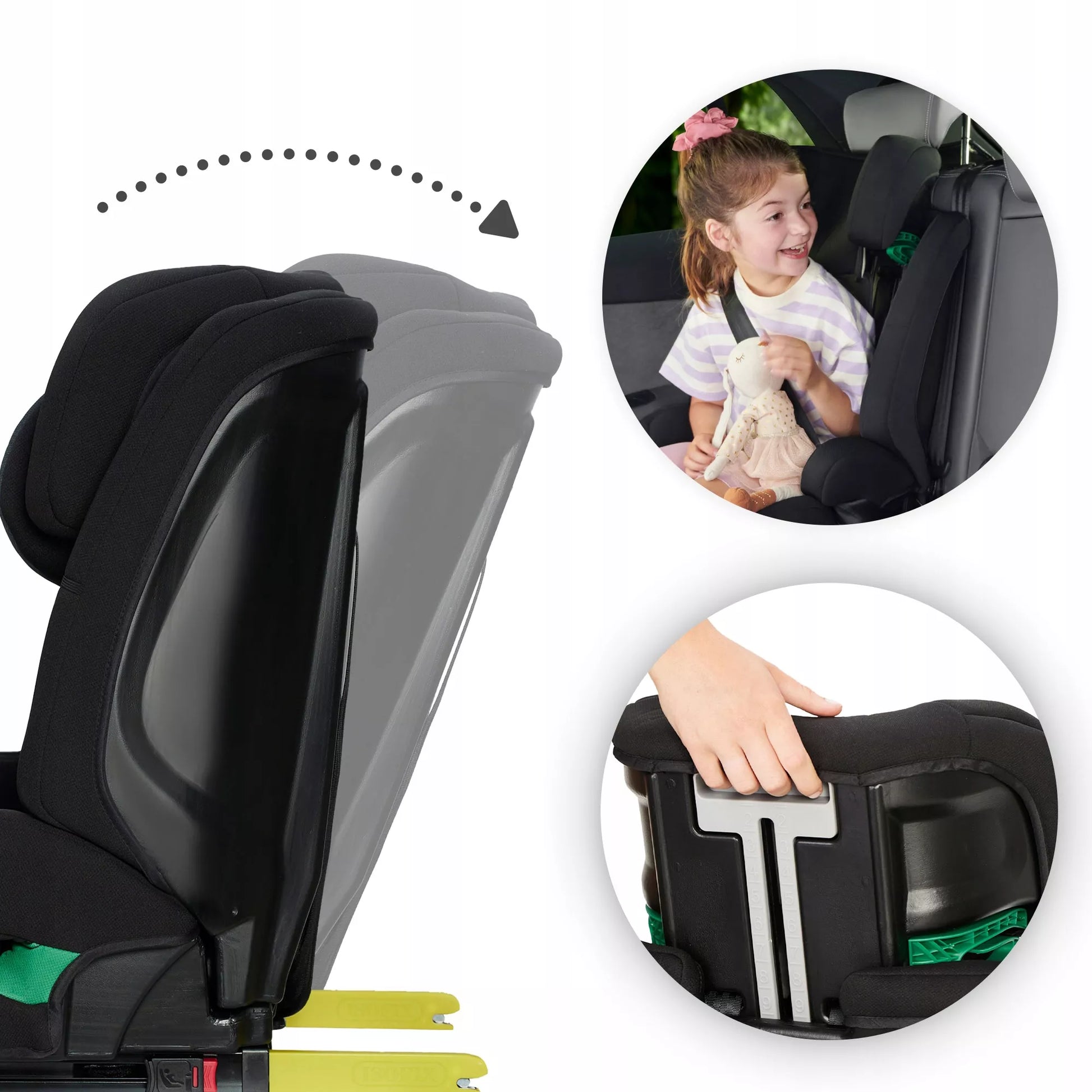 Kinderkraft Automobilinė kėdutė 76-150 cm 9-36 kg ISOFIX SAFETY-FIX i-Size