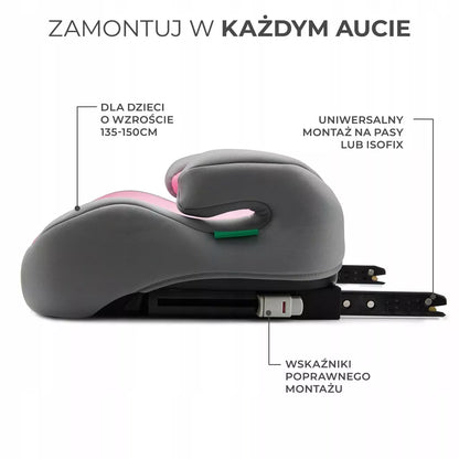 Kinderkraft i-Boost automobilinė sėdynėlė, paaukštinimas ISOFIX 15-36 kg
