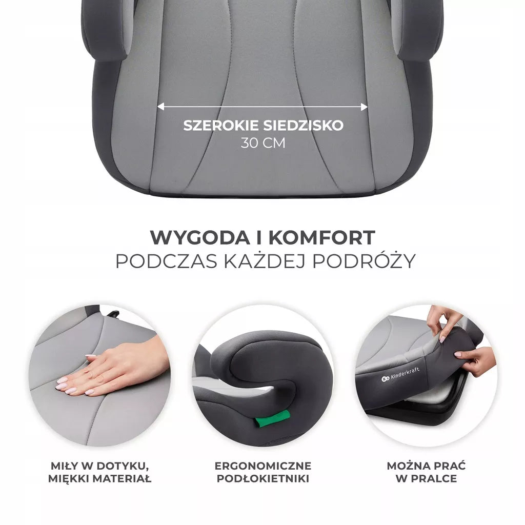 Kinderkraft i-Boost automobilio paaukštinimas ISOFIX 15-36 kg