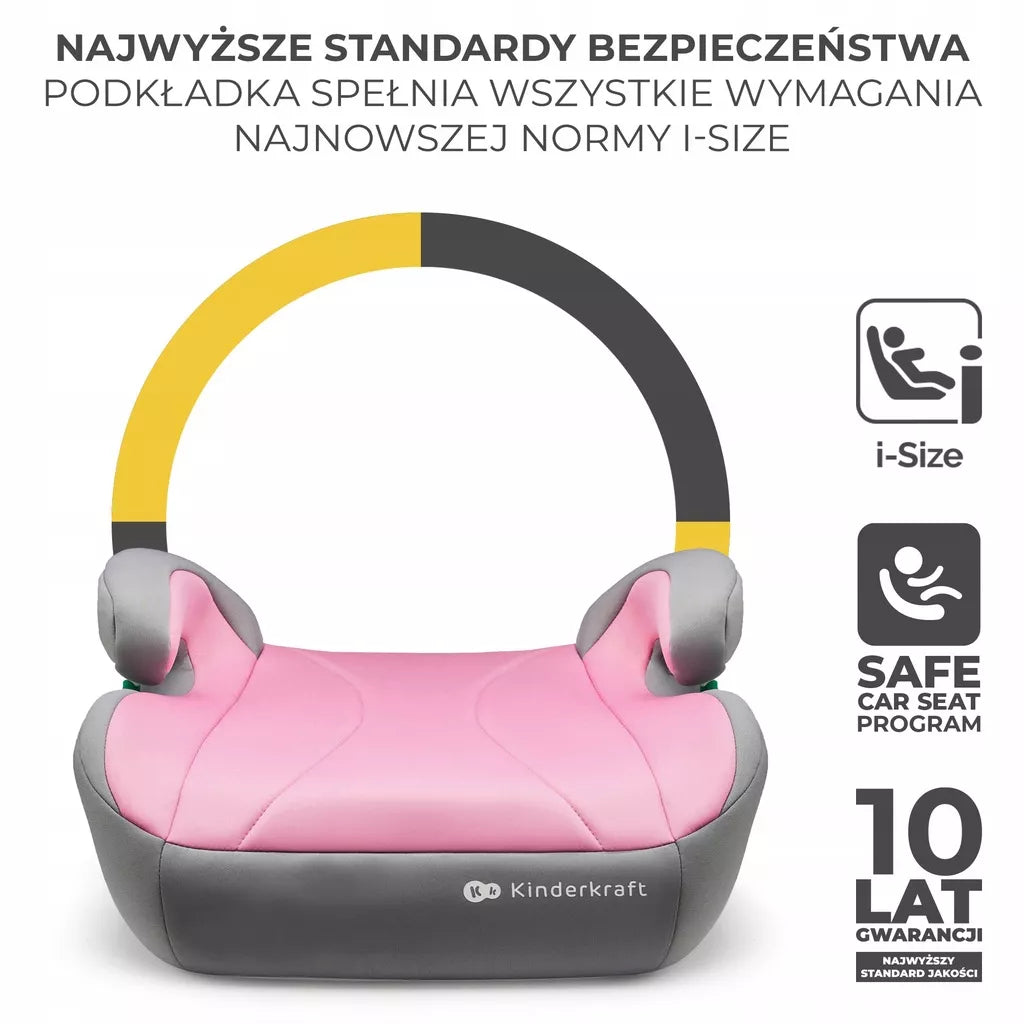 Kinderkraft i-Boost automobilinė sėdynėlė, paaukštinimas ISOFIX 15-36 kg