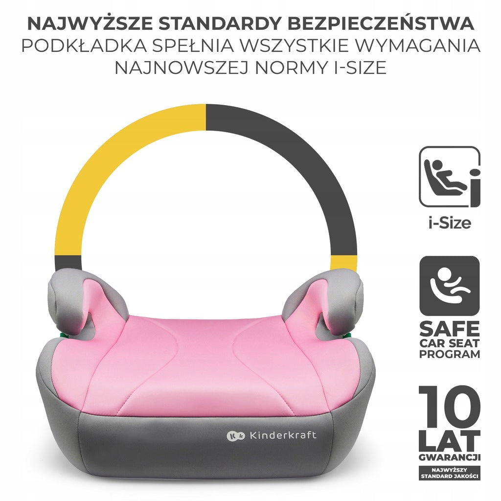 Kinderkraft i-Boost automobilinė sėdynėlė, paaukštinimas ISOFIX 15-36 kg
