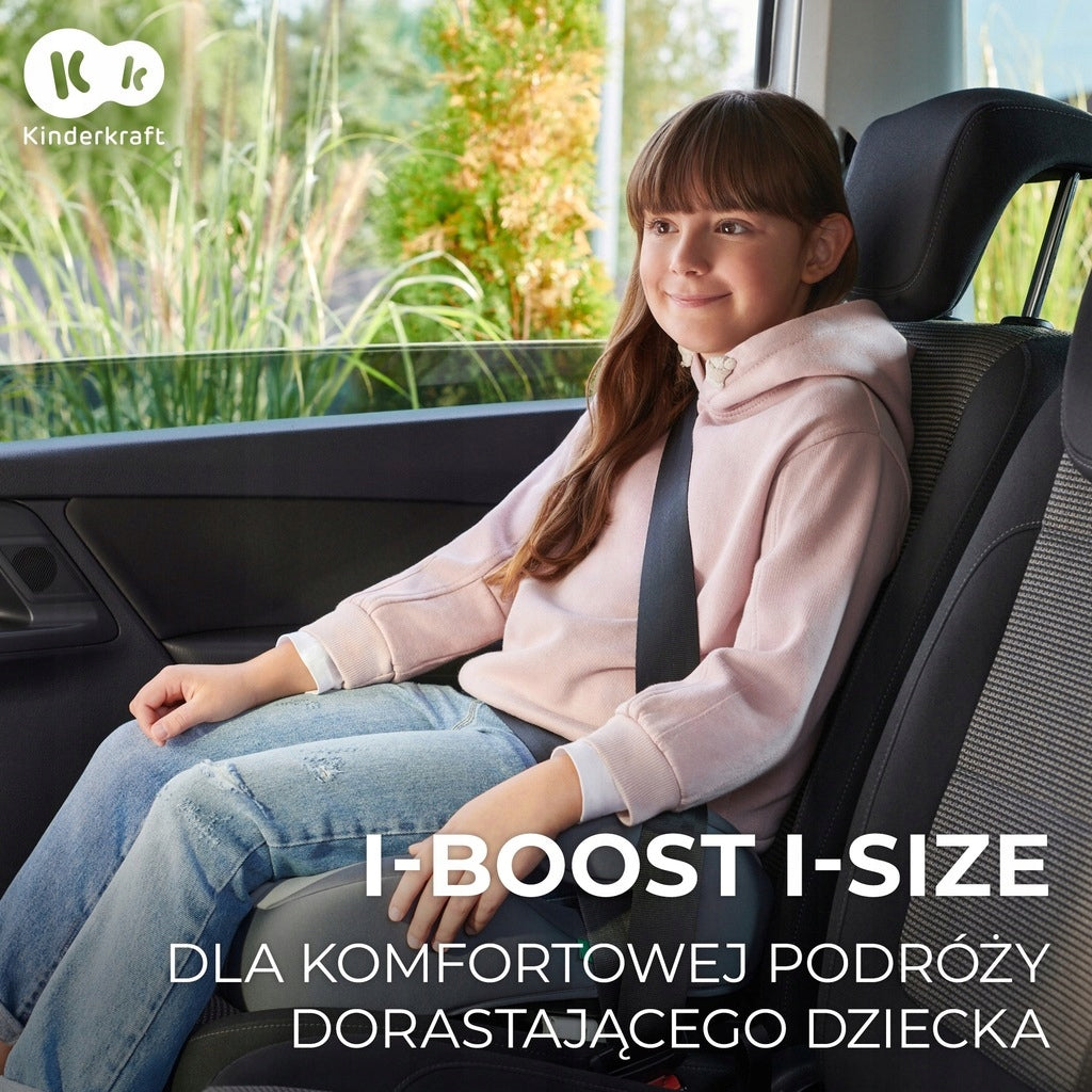 Kinderkraft i-Boost automobilinė sėdynėlė, paaukštinimas ISOFIX 15-36 kg
