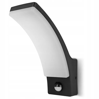 Išorinis sieninis šviestuvas su PIR judesio jutikliu 12 W IP54 LED fasadinis sodo šviestuvas