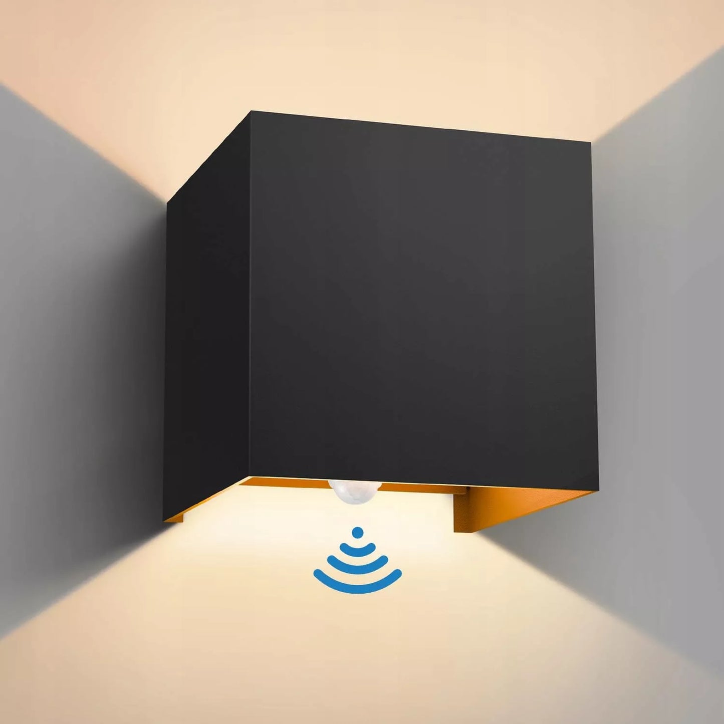 Lauko sieninis LED šviestuvas fasadinis sodo 10W IP65 su jutikliu