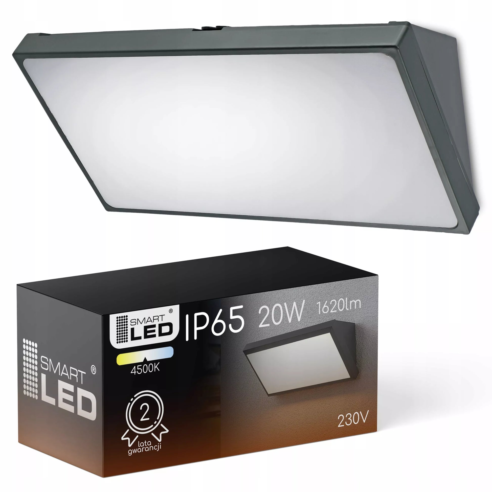 Lauko sieninis LED šviestuvas fasadinis sodo šviestuvas 20W 1620lm IP65