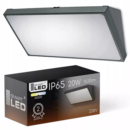 Lauko sieninis LED šviestuvas fasadinis sodo šviestuvas 20W 1620lm IP65