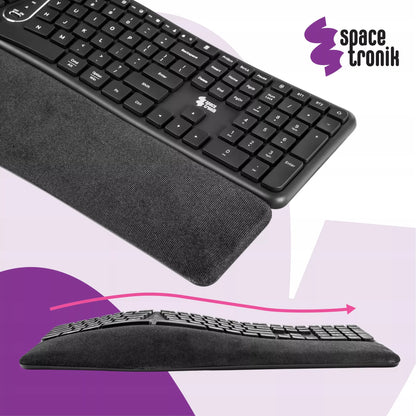 Ergonominė laidinė USB klaviatūra Spacetronik EZZY 1.5m membrana