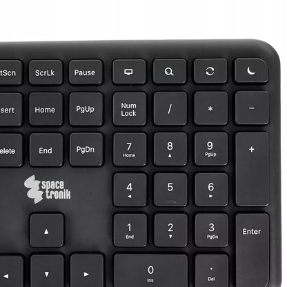Ergonominė laidinė USB klaviatūra Spacetronik EZZY 1.5m membrana