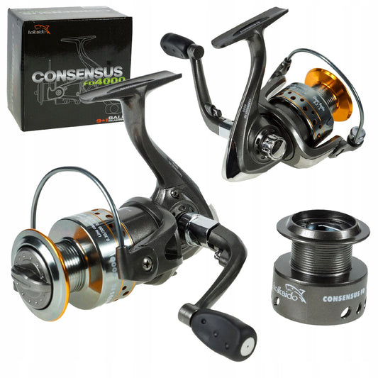 Žvejybinis ritės Hokkaido Consensus FD2000 9+1 ALU ritė PLIUS PAPILDOMA