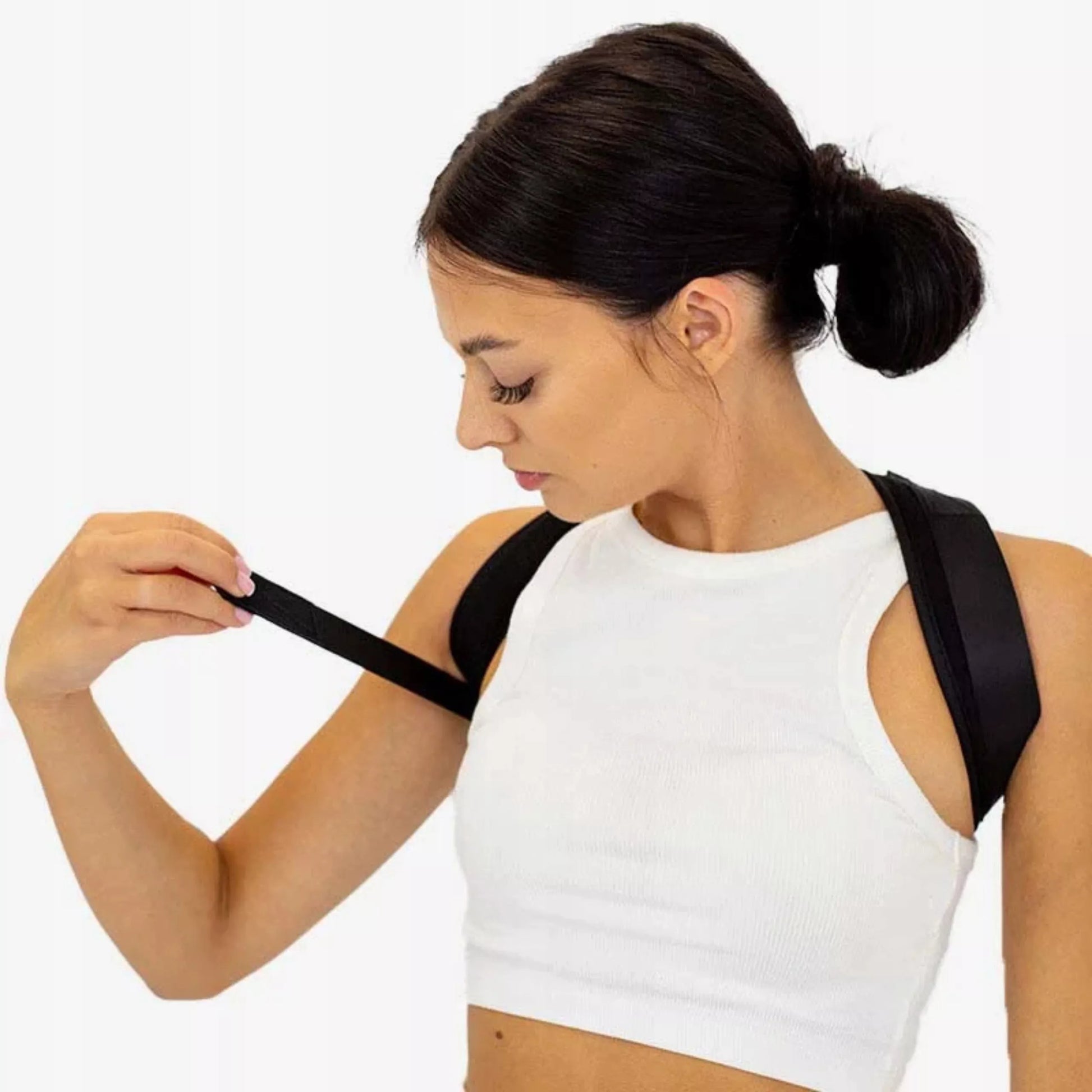 Reguliuojamas laikysenos korektorius nugarai su "Velcro" užsegimu Line Sport, L dydis