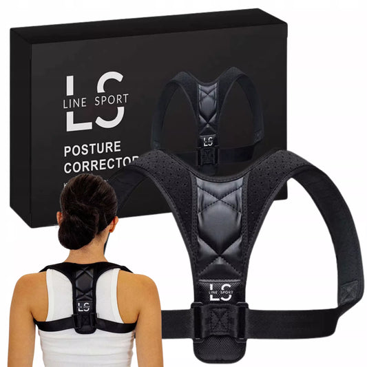 Reguliuojamas laikysenos korektorius nugarai su "Velcro" užsegimu Line Sport, L dydis