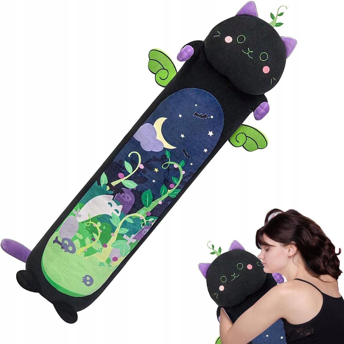 Ilga Pliušinė Katė Žaislas Maskotas, Dydis XXL 100cm, Ideali Dovana