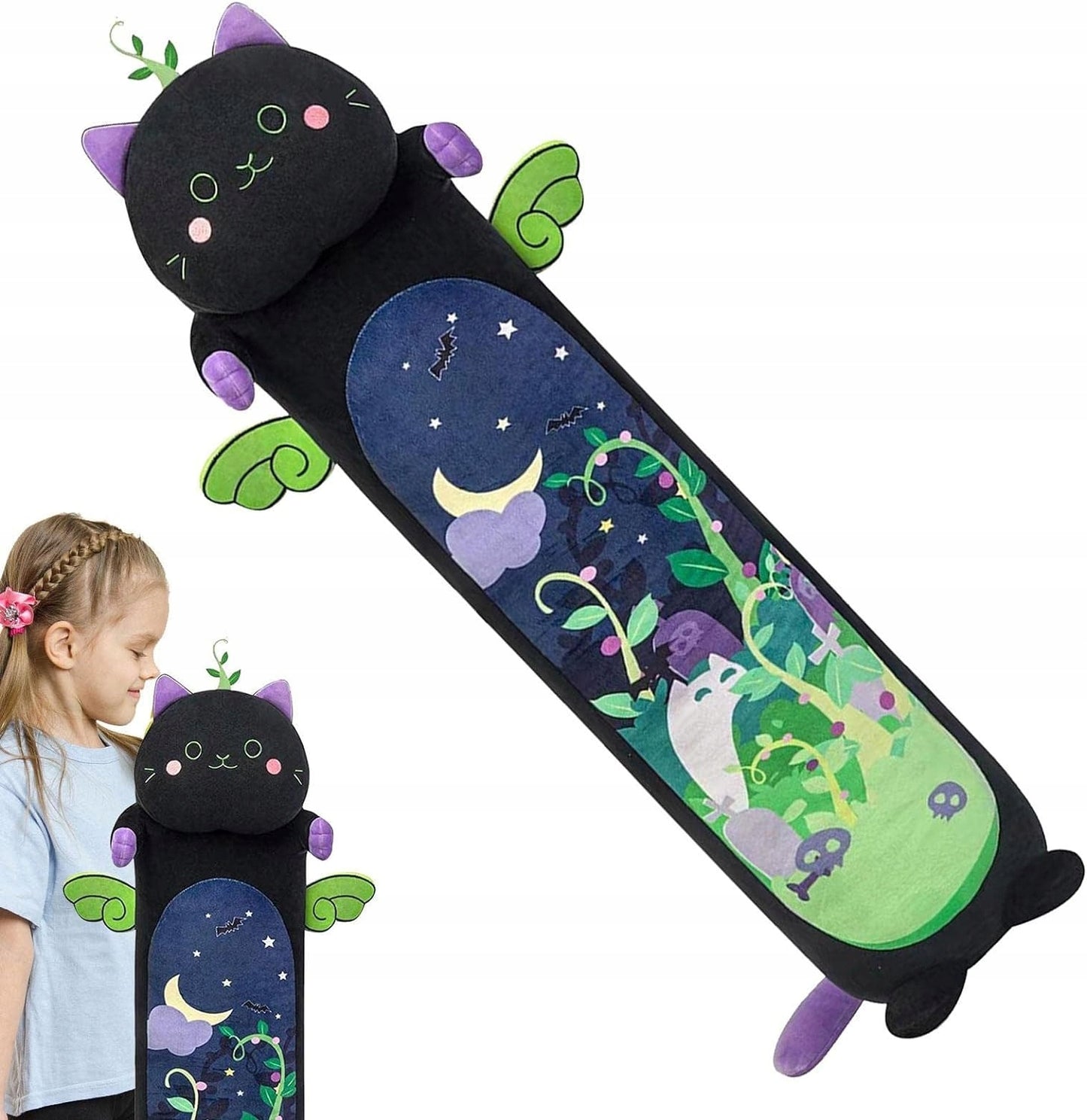 Ilga Pliušinė Katė Žaislas Maskotas, Dydis XXL 100cm, Ideali Dovana