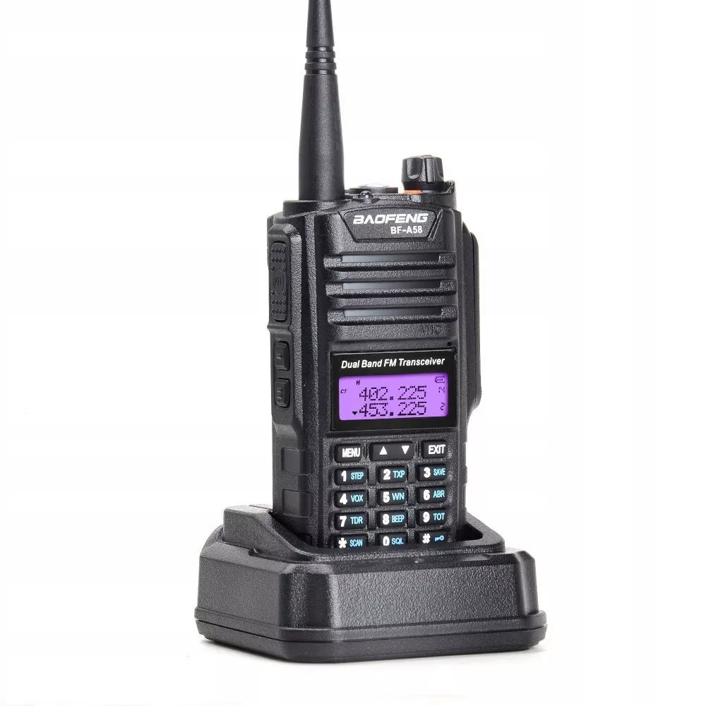 Radijo stotelė Baofeng BF-A58 Walkie Talkie atspari vandeniui IP67