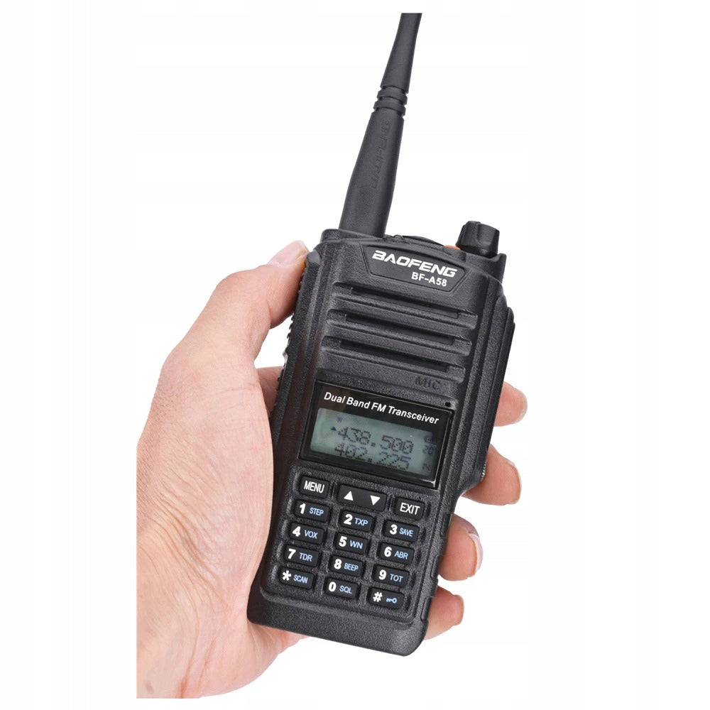 Radijo stotelė Baofeng BF-A58 Walkie Talkie atspari vandeniui IP67