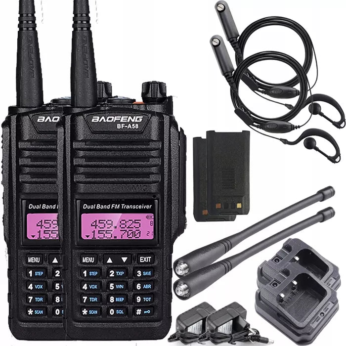 Radijo stotelė Baofeng BF-A58 Walkie Talkie atspari vandeniui IP67