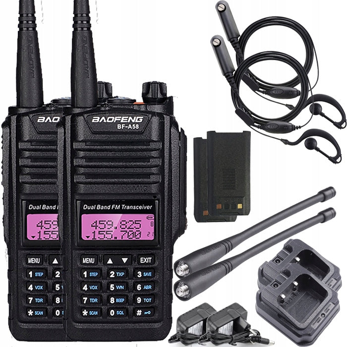 Radijo stotelė Baofeng BF-A58 Walkie Talkie atspari vandeniui IP67
