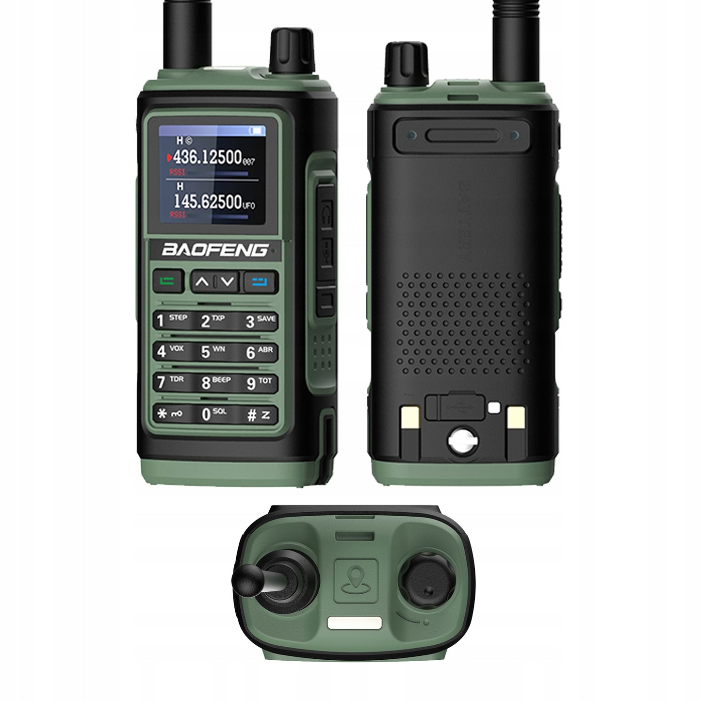 Radijo stotelė Baofeng UV-17E Walkie Talkie PMR VHF UHF USB-C