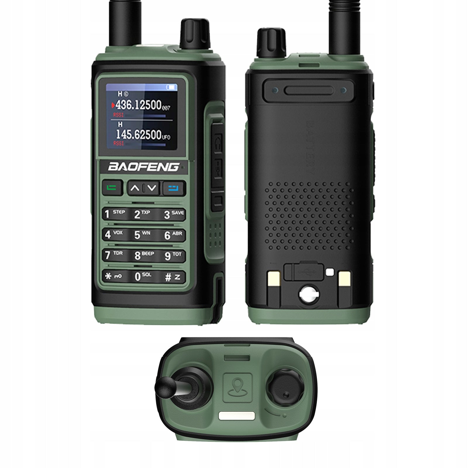 Radijo stotelė Baofeng UV-17E Walkie Talkie PMR VHF UHF USB-C