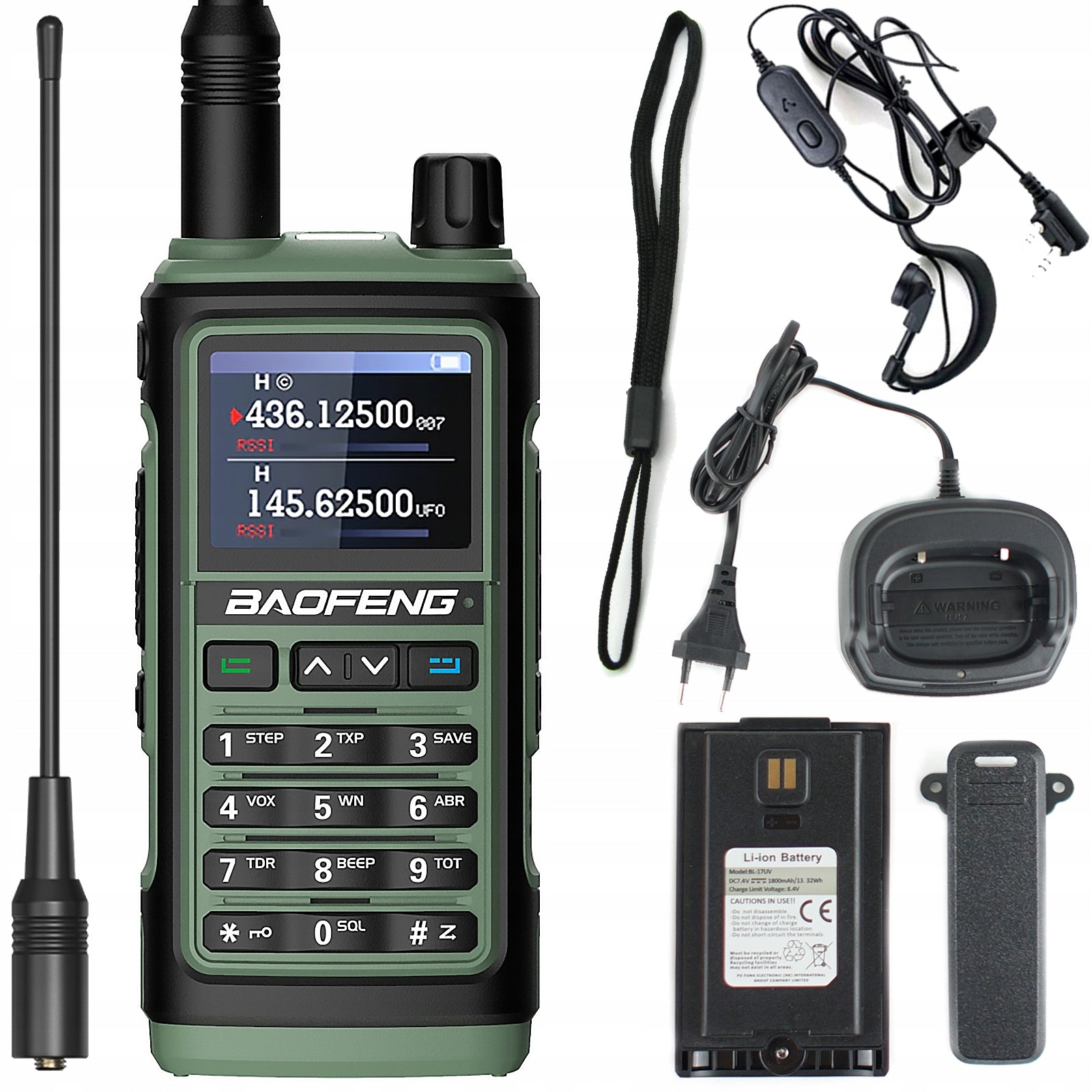 Radijo stotelė Baofeng UV-17E Walkie Talkie PMR VHF UHF USB-C