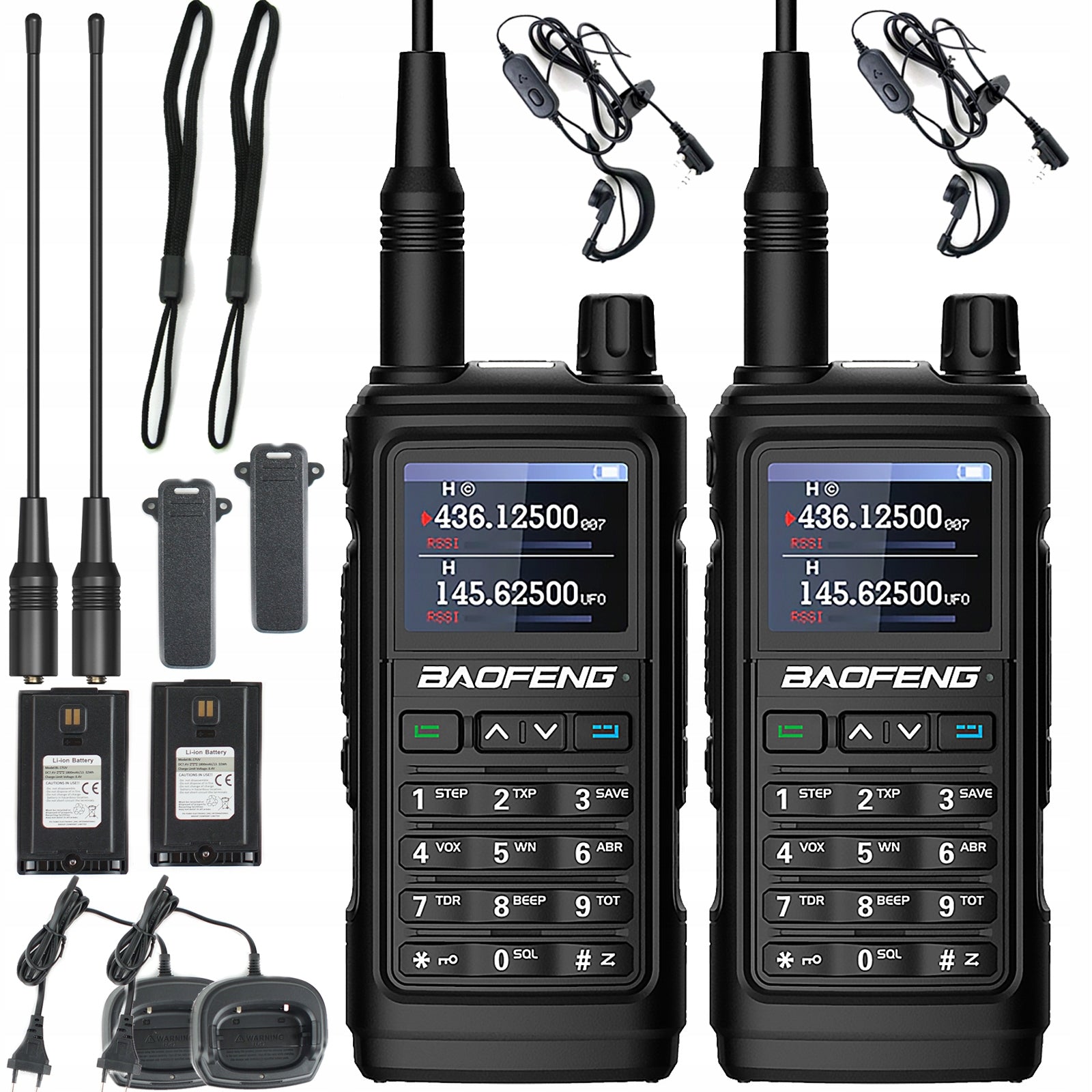 Radijo stotelė Baofeng UV-17E Walkie Talkie PMR VHF UHF USB-C