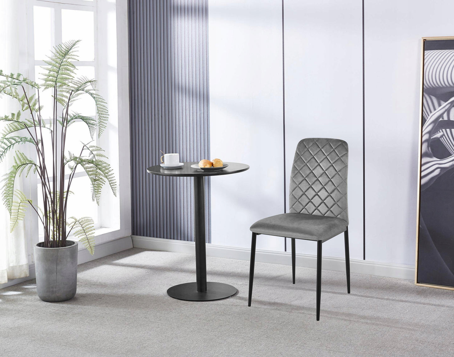 Kėdė Maverik Velvet Grafitinis