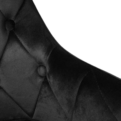 Aksominė kėdė Atlanta Velvet Juoda