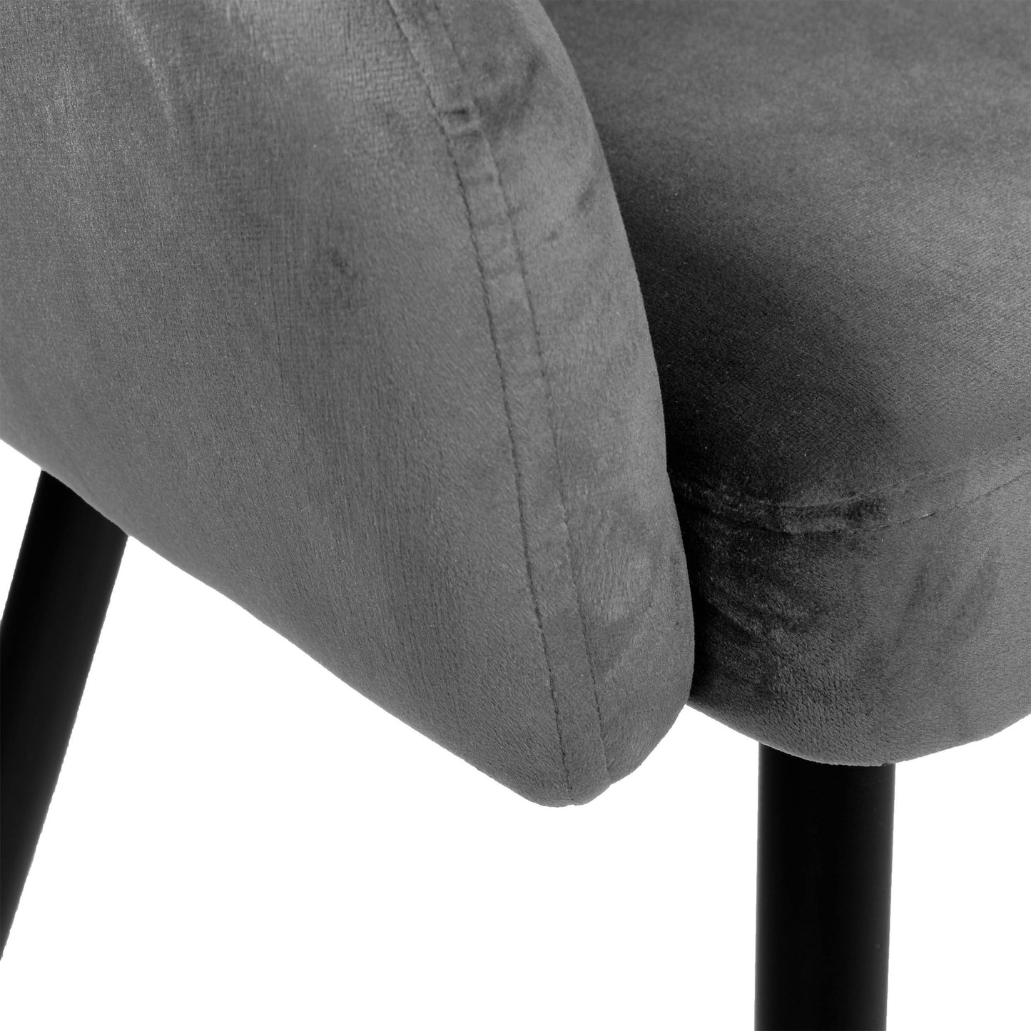 Aksominė kėdė Atlanta Velvet Grafito