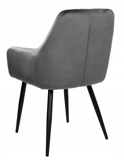 Aksominė kėdė Atlanta Velvet Grafito