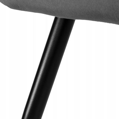 Aksominė kėdė Atlanta Velvet Grafito