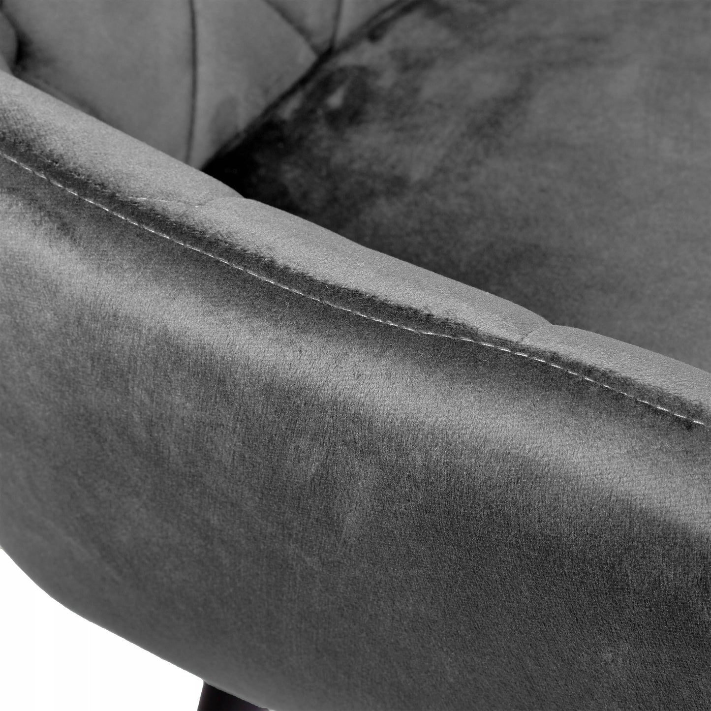 Aksominė kėdė Atlanta Velvet Grafito