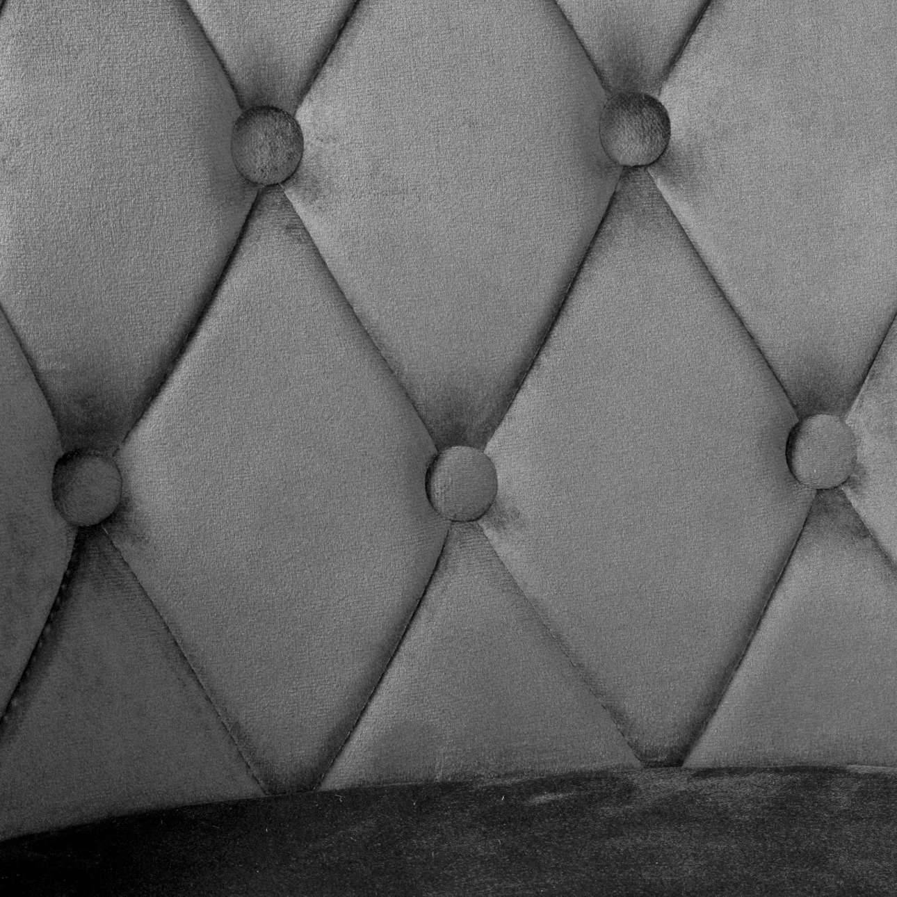 Aksominė kėdė Atlanta Velvet Grafito