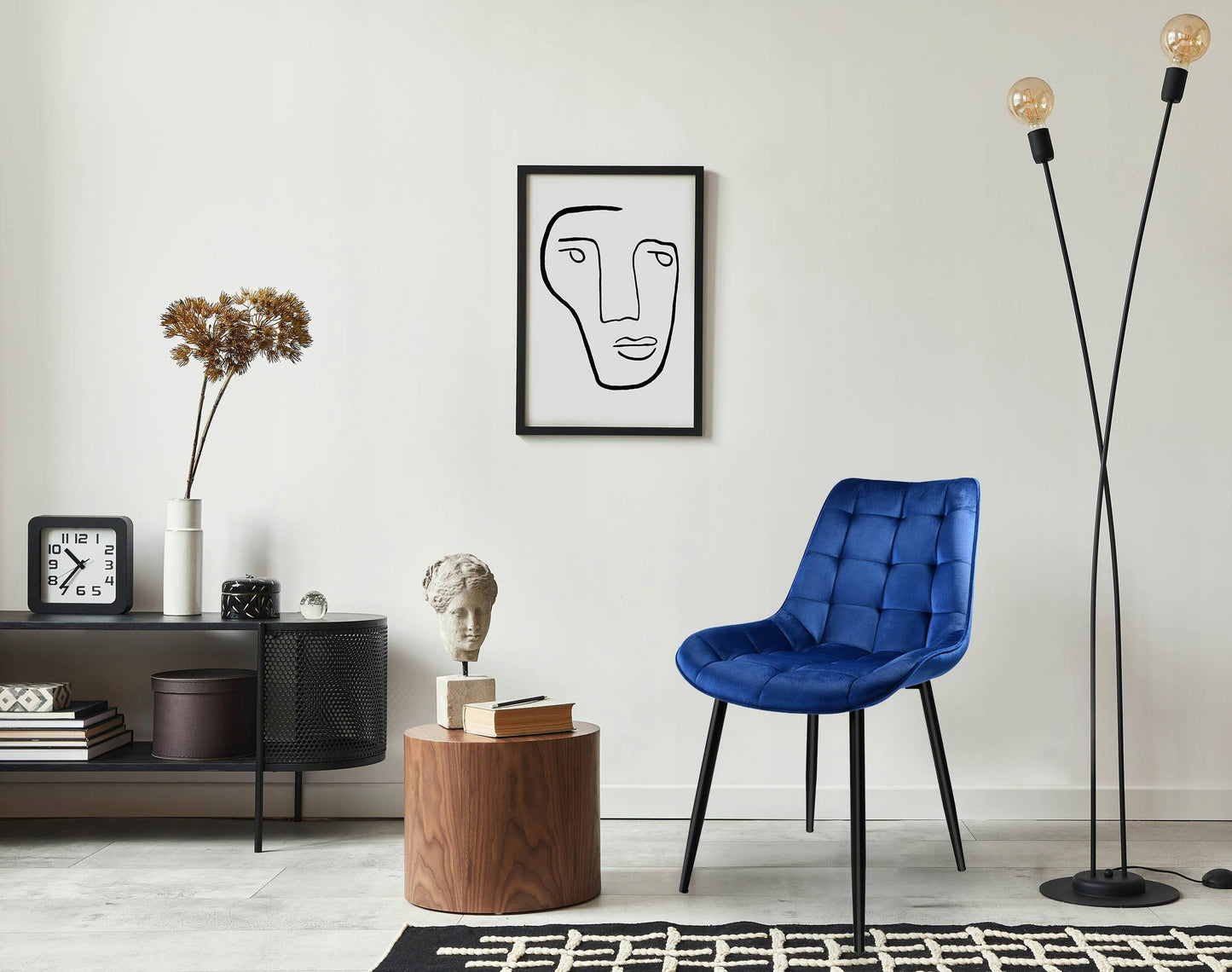 Norman Velvet Granatinė Veliūrinė Kėdė