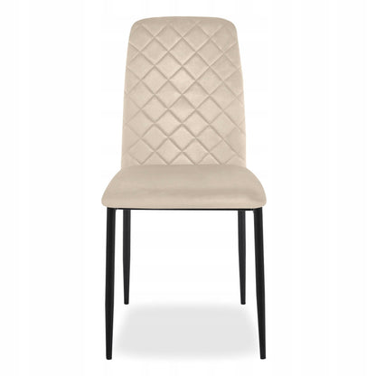 Aksominė minkšta kėdė Maverik Velvet smėlio spalvos