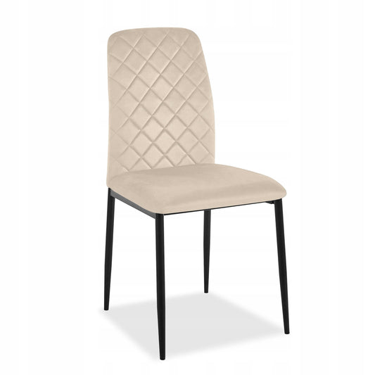 Aksominė minkšta kėdė Maverik Velvet smėlio spalvos