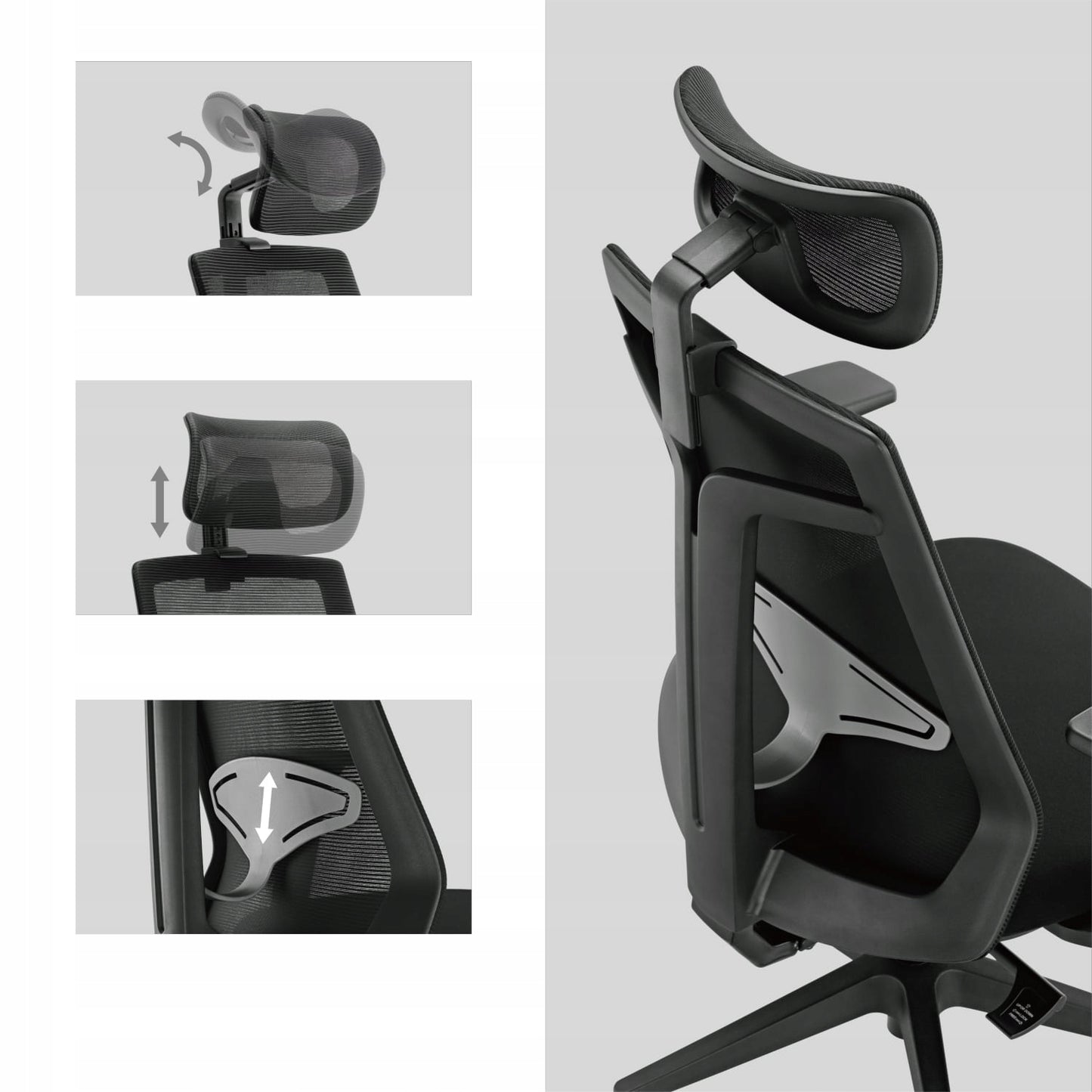 Ergonomiška biuro kėdė REGULIUOJAMAS 150 KG Spacetronik Swivel krėslas