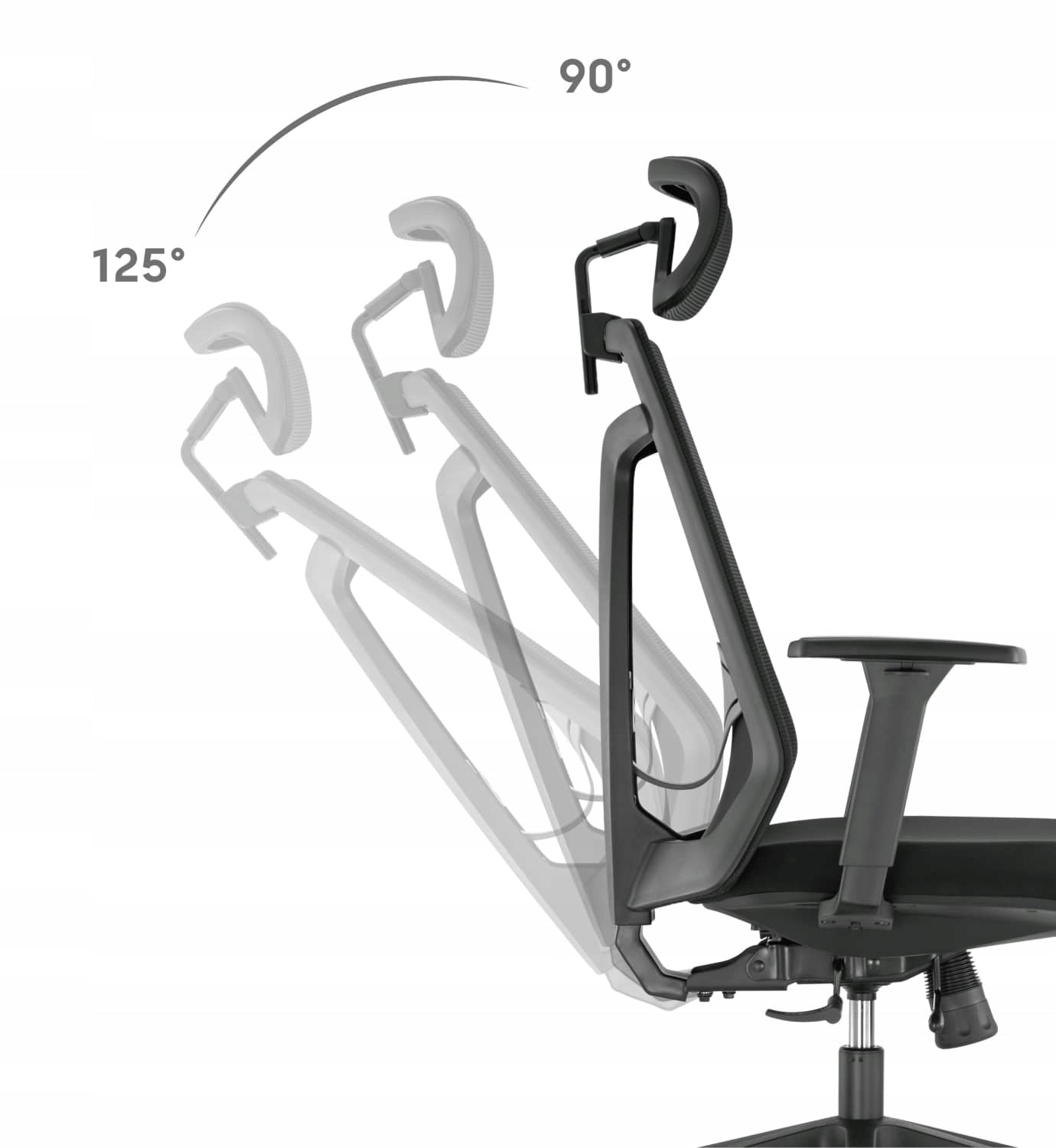 Ergonomiška biuro kėdė REGULIUOJAMAS 150 KG Spacetronik Swivel krėslas