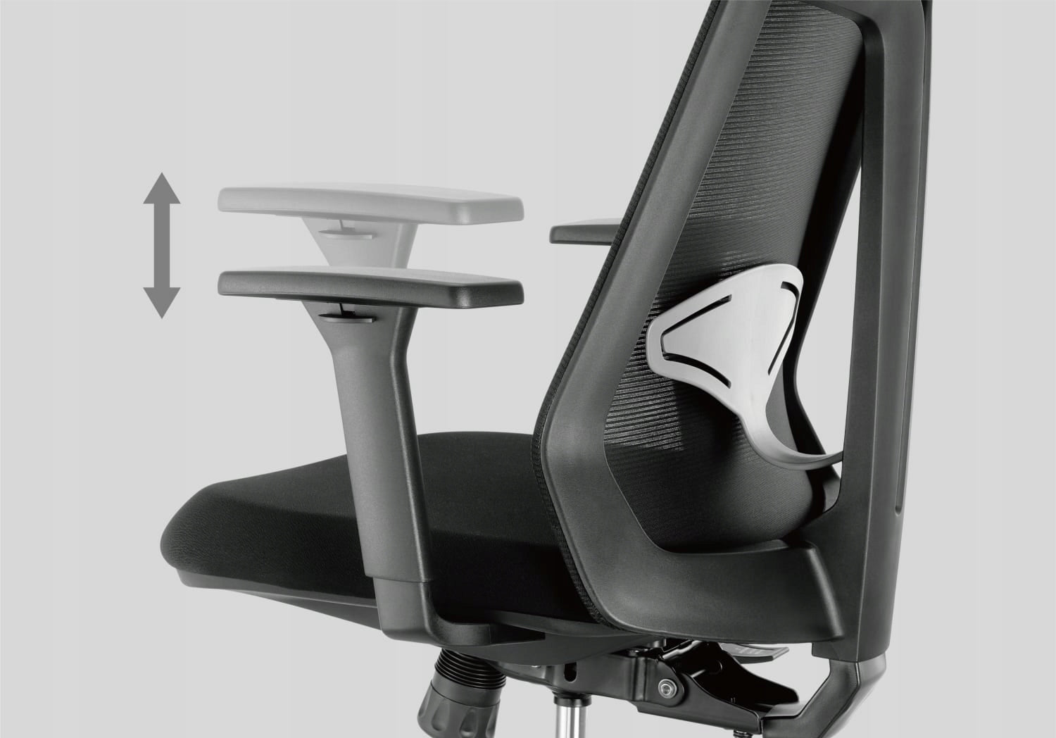 Ergonomiška biuro kėdė REGULIUOJAMAS 150 KG Spacetronik Swivel krėslas