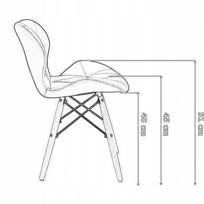 Apmušta kėdė MURET VELVET - aksominė tamsiai žalia