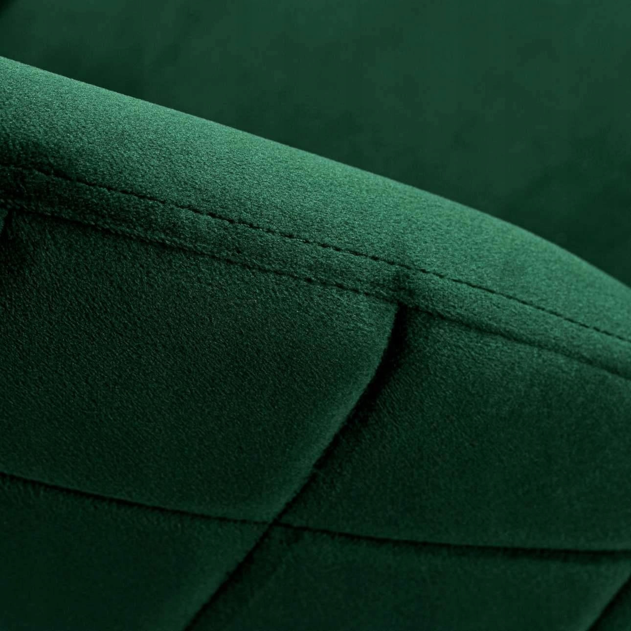 Aksominė kėdė Fargo Velvet tamsiai žalia