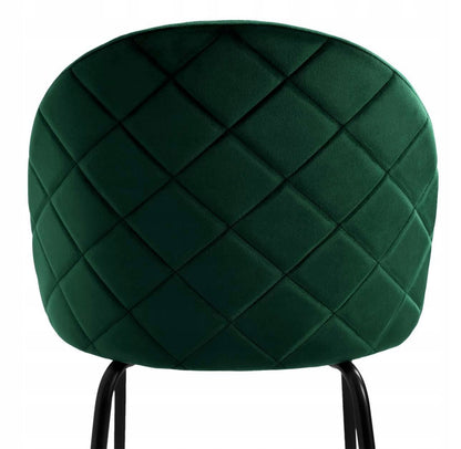 Aksominė kėdė Fargo Velvet tamsiai žalia