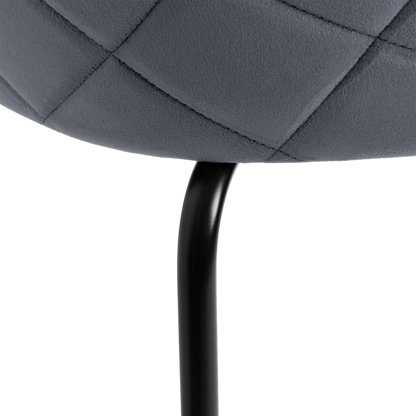 Kėdė velvetinė Fargo Velvet grafito spalvos