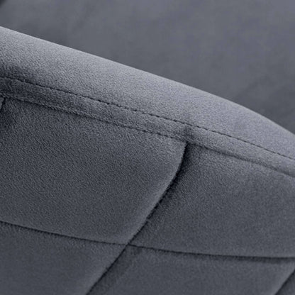 Kėdė velvetinė Fargo Velvet grafito spalvos